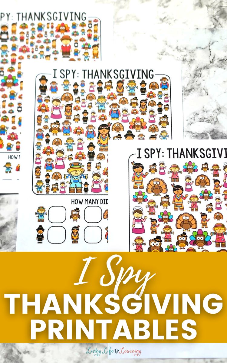 I Spy Thanksgiving Printables