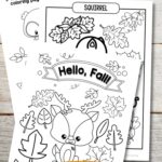 Fall Animals Coloring Pages