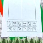 A Forest Animal Worksheet for Kindergarten on a table