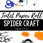 Toilet Paper Roll Spider Craft
