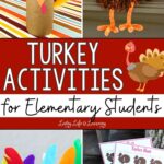 A collage of Turkey Activities for Elementary Students