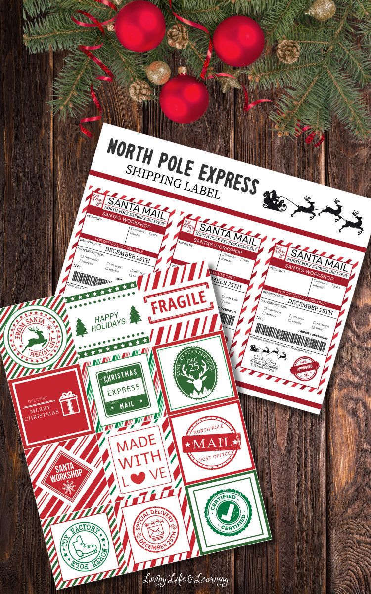 Free Printable Santa Shipping Label