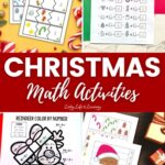 A collage of Christmas Math Activities