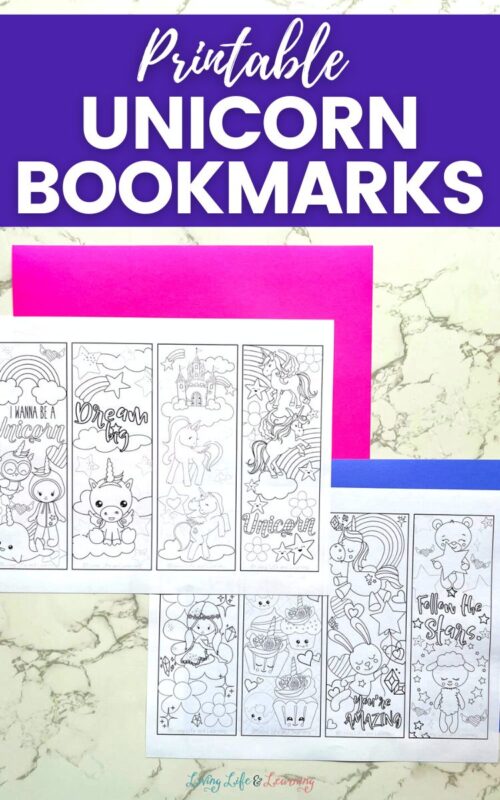 Printable Unicorn Bookmarks