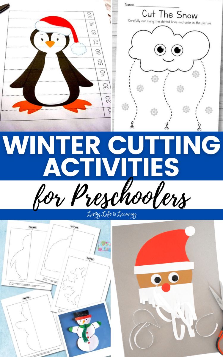 Winter Cutting Activities for Preschoolers