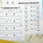 Christmas Fraction Worksheets