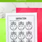Christmas Subtraction Worksheets
