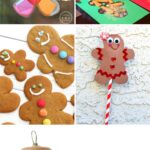 A collage of Gingerbread Man Arts and Crafts