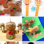 A collage of Gingerbread Man Arts and Crafts