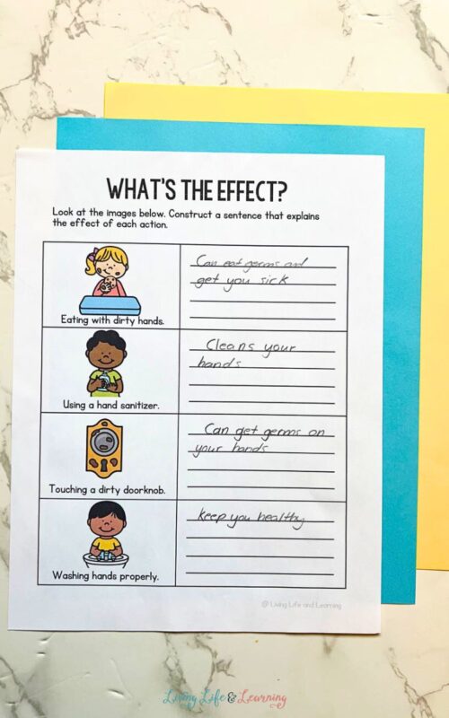 Hygiene Worksheet for Elementary Students