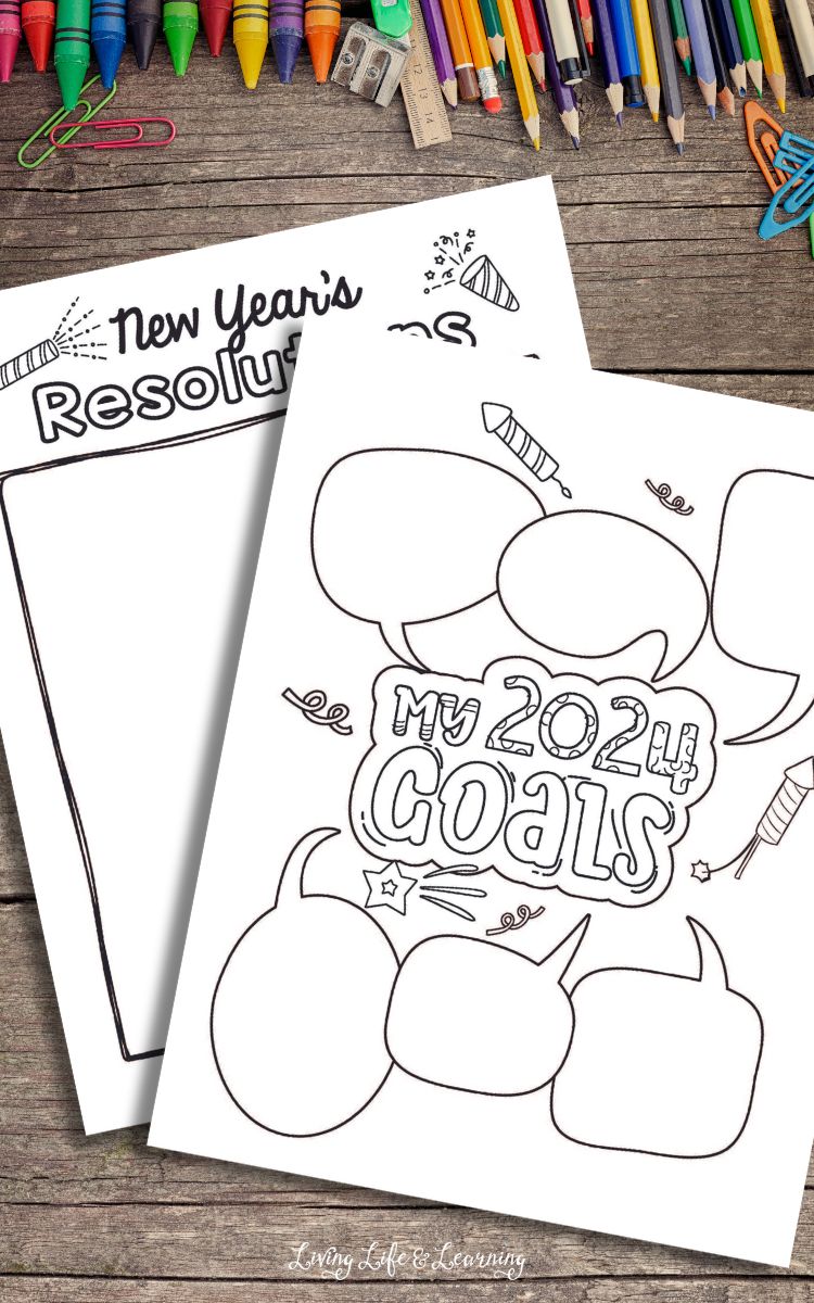 New Year Worksheets for 2024