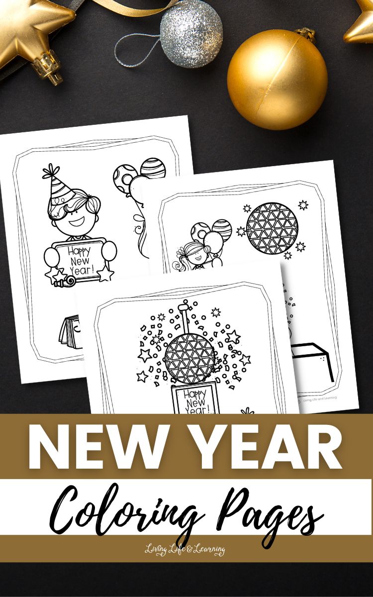 New Year Coloring Pages