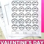 Valentine's Day Multiplication Worksheets