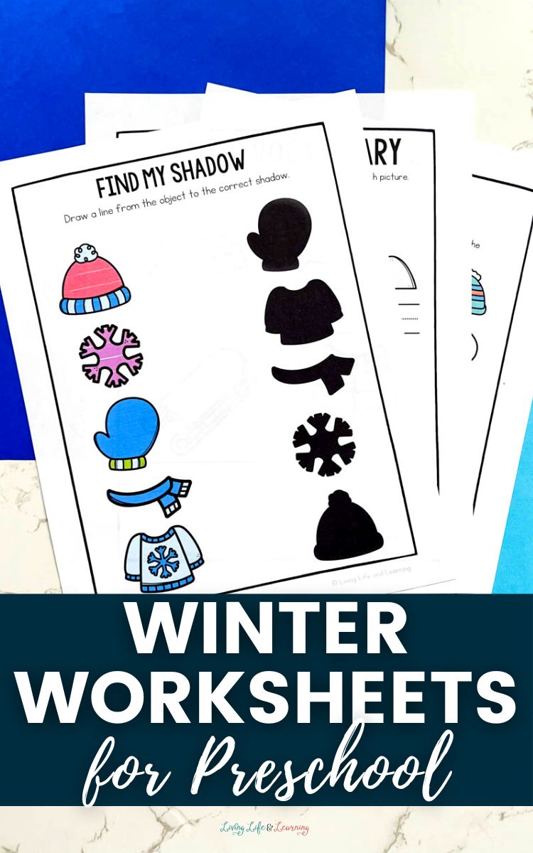 Winter Worksheets for Preschool
