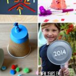 A collage of Preschool New Year Crafts