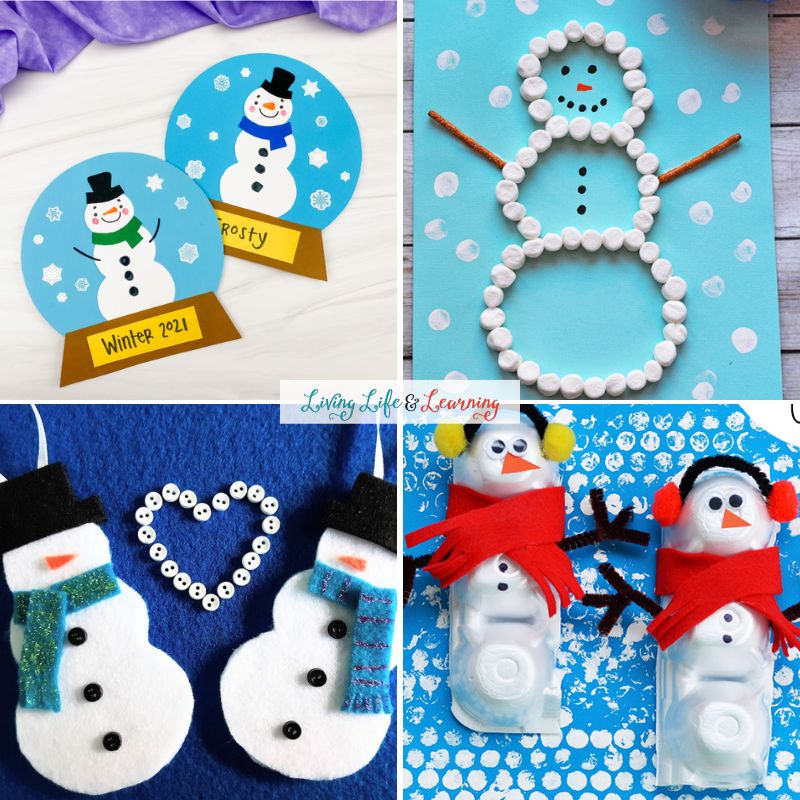 Kindergarten Snowman Crafts