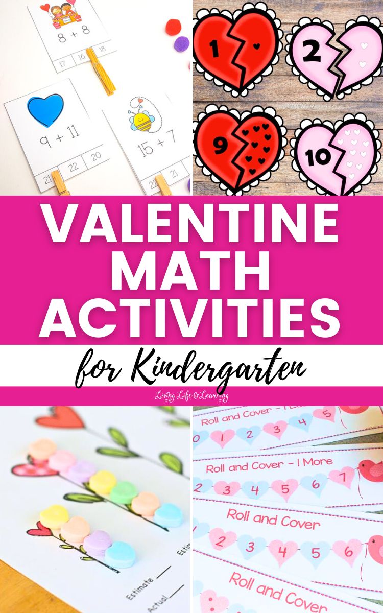 Valentine Math Activities for Kindergarten