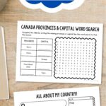 Two Where Do I Live Printables on a table
