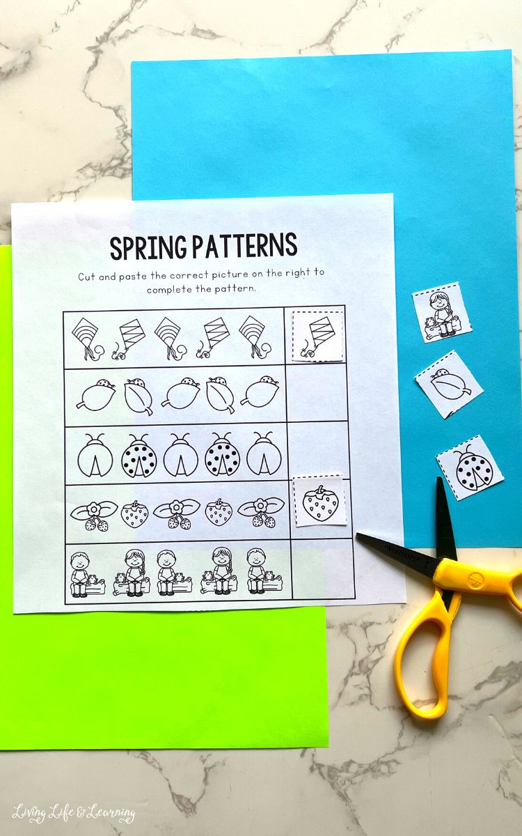 Spring Cutting Worksheets