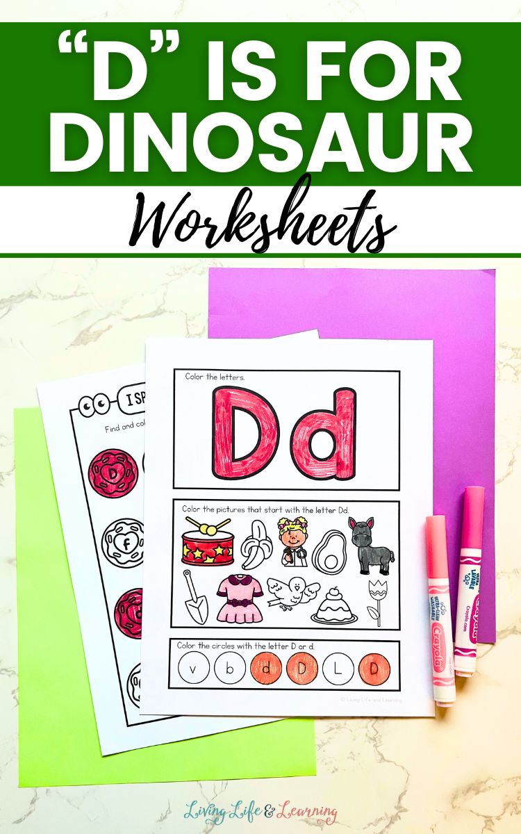 D is for Dinosaur Worksheets