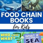 A collage of Food Chain Books for Kids