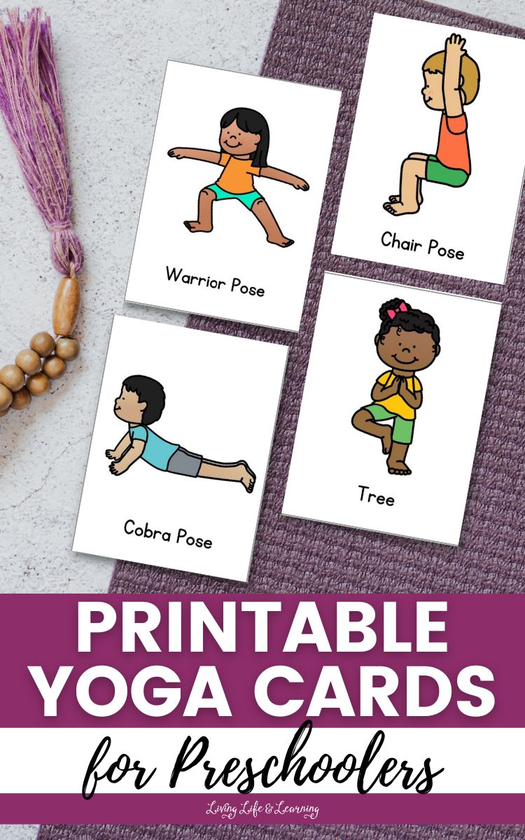 Printable Yoga Cards for Preschoolers