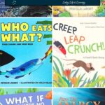 A collage of Food Chain Books for Kids