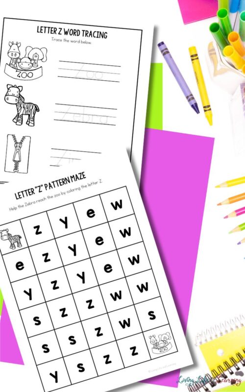 Z is for Zebra Worksheet