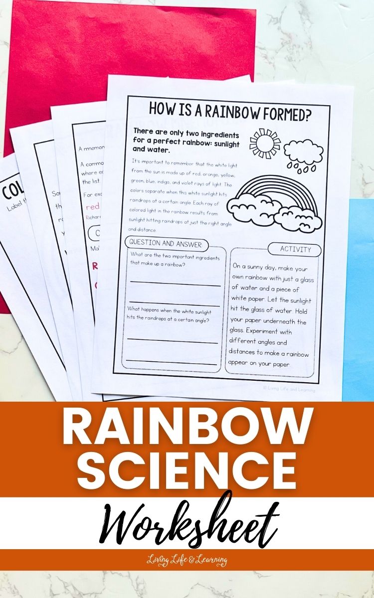 Rainbow Science Worksheet