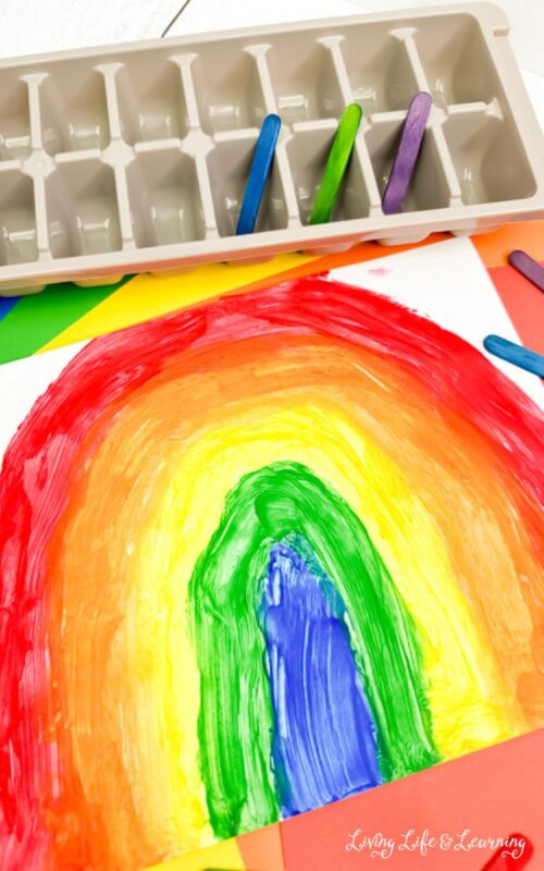 Rainbow Ice Painting Activity: A Fun and Colorful Craft for Kids