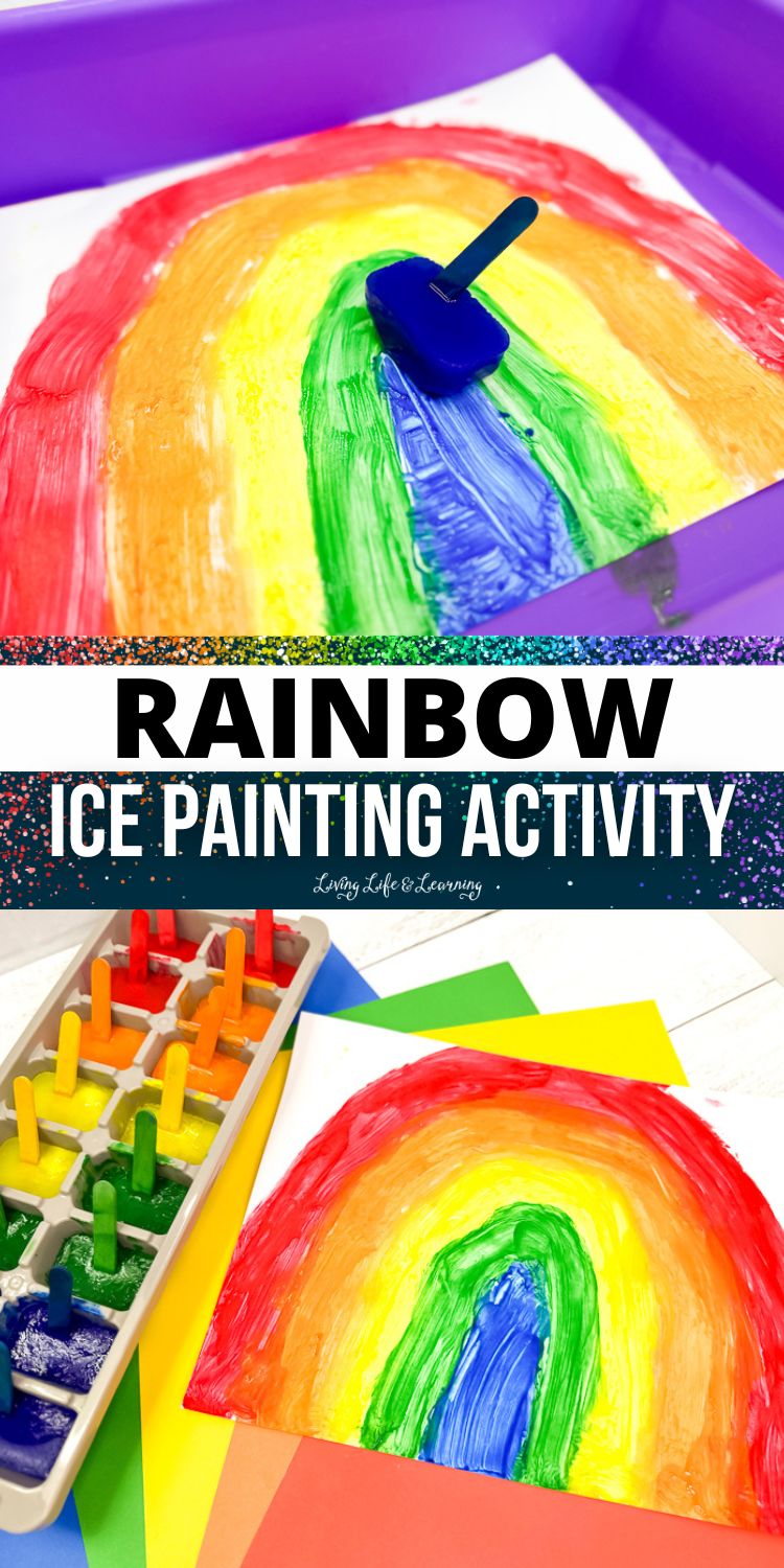 Rainbow Ice Painting Activity: A Fun and Colorful Craft for Kids