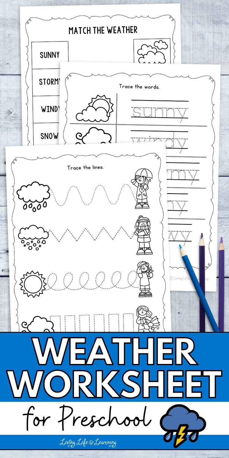 Weather Worksheet for Preschoolers: Learn and Have Fun!