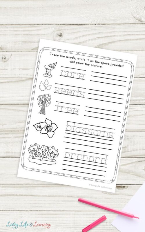 Apple Writing Worksheet Boost Handwriting Skills with Apple Handwriting Worksheets