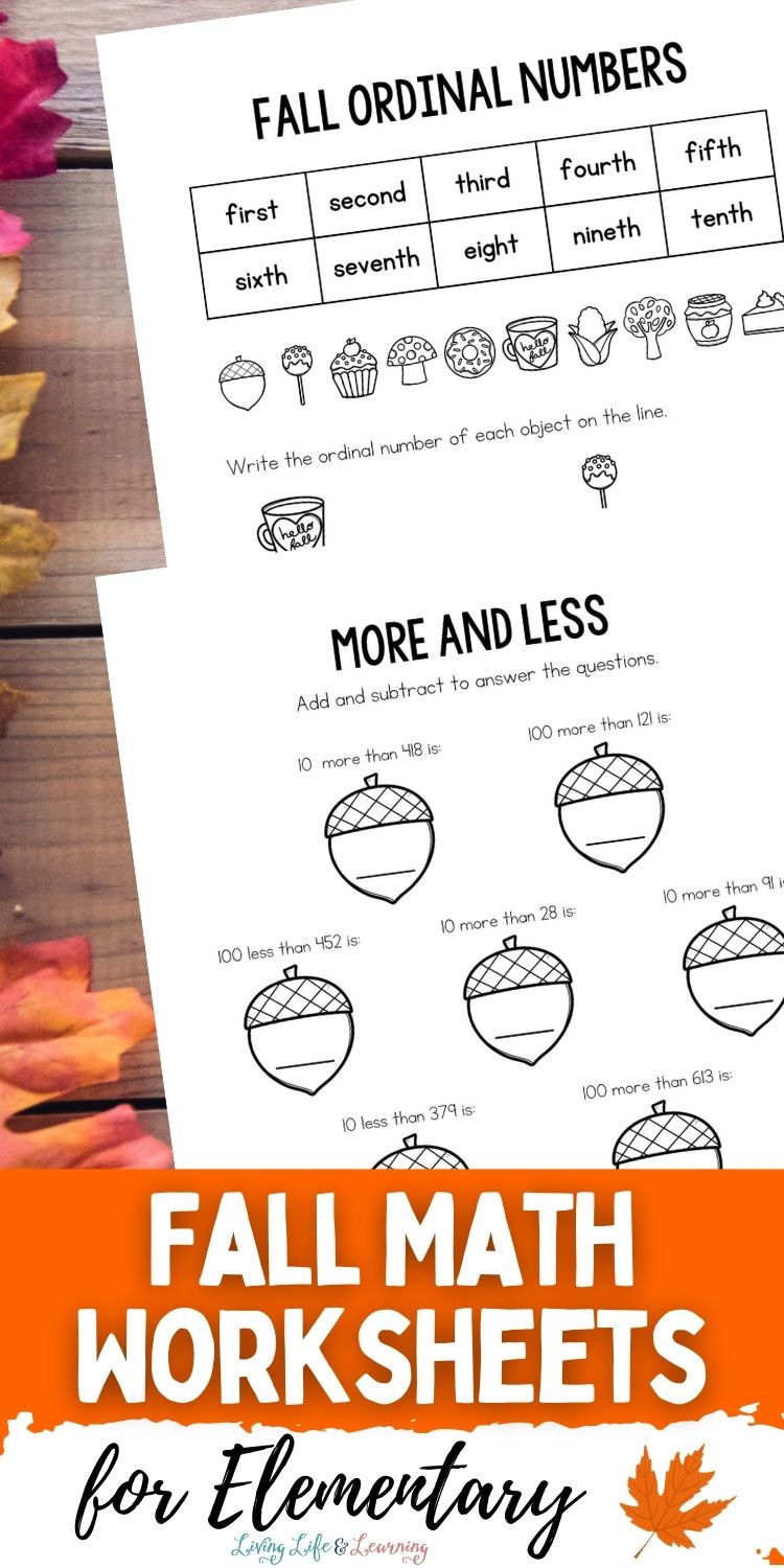 Fall Math Worksheets for Elementary: Boost Your Kids' Math Skills