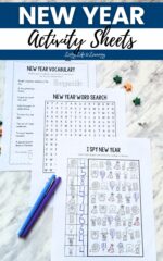 New Year Activity Sheets: Fun and Educational Printable for Kids