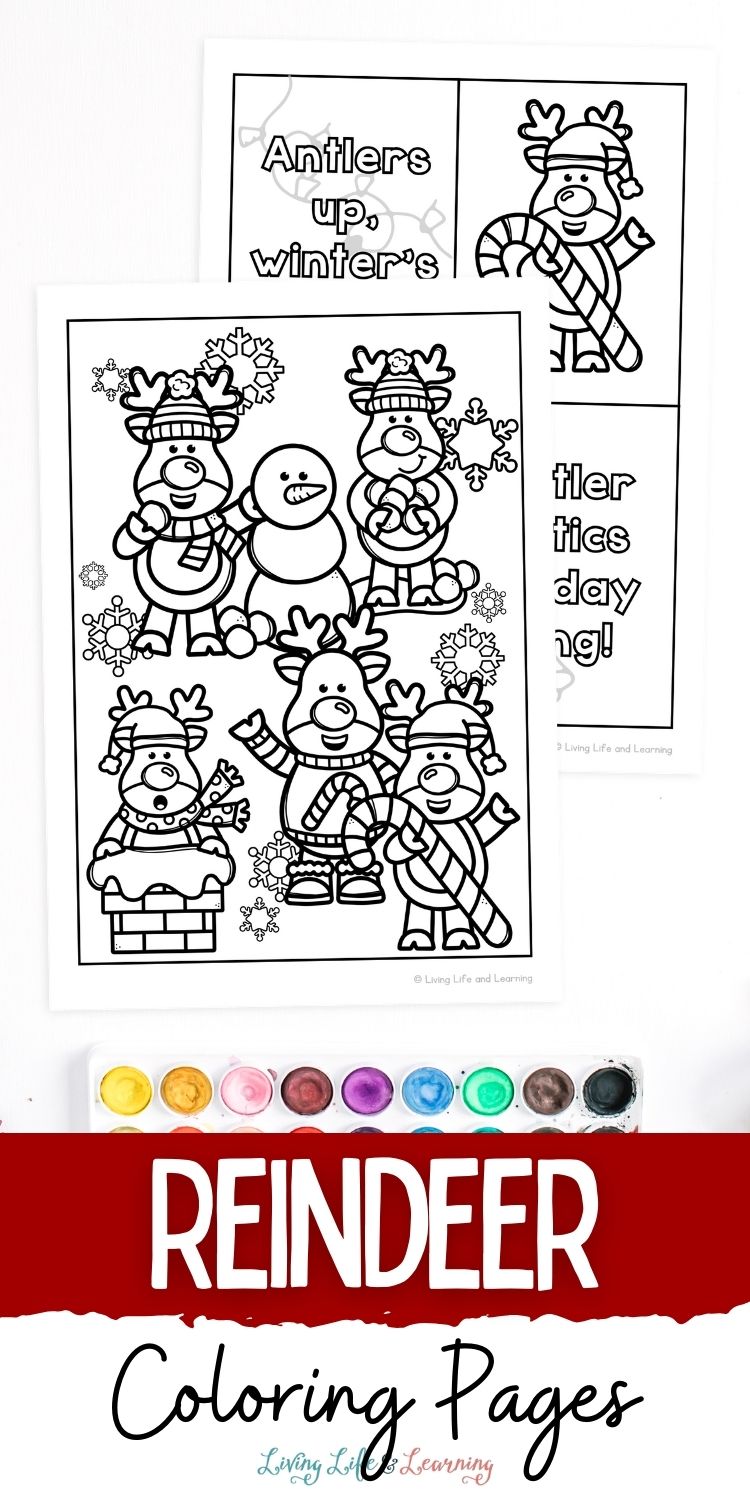 Free Reindeer Coloring Pages for Creative Fun