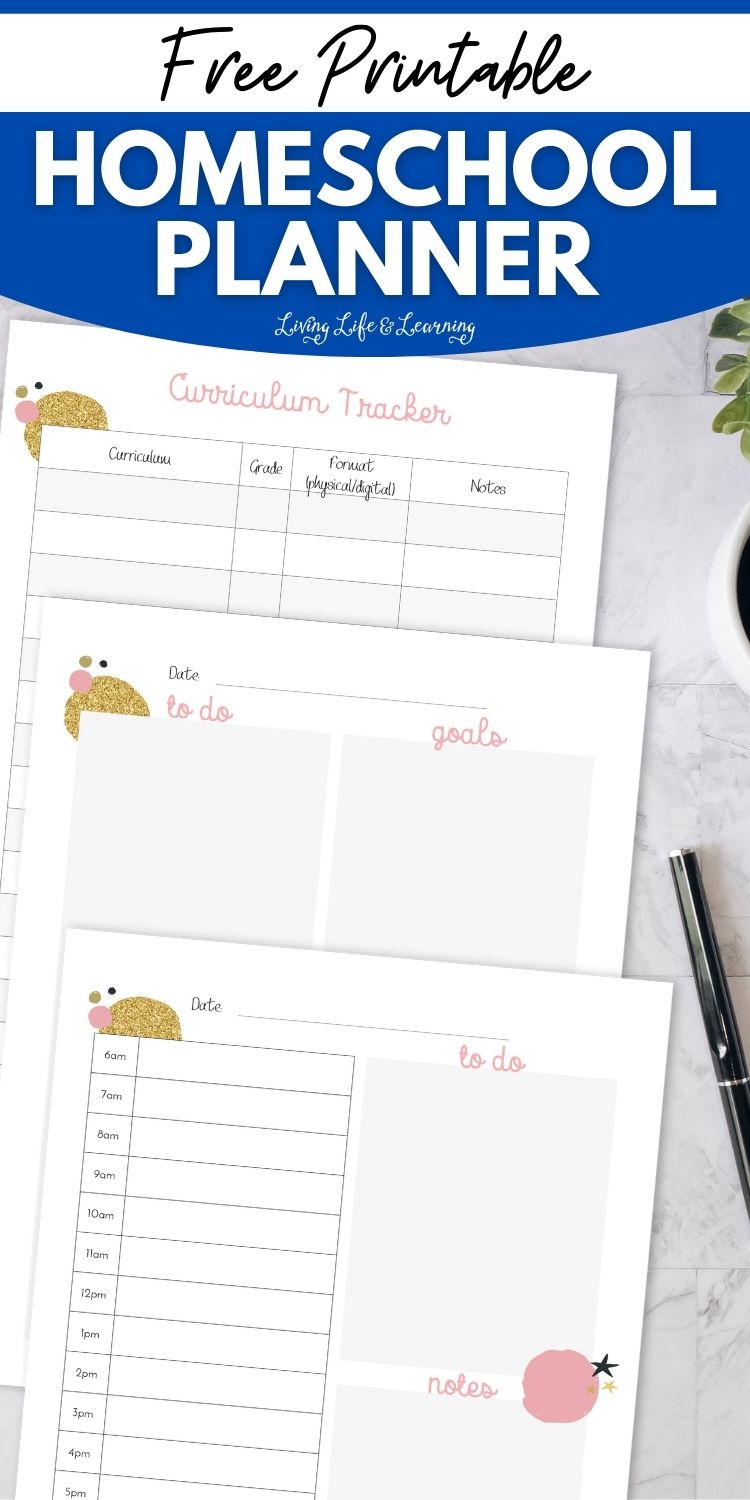Free Printable Homeschool Planner for Easy Organization