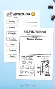 Daily Weather Chart Printable for Interactive Learning