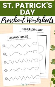 St. Patrick's Day Preschool Worksheets: Learn and Play
