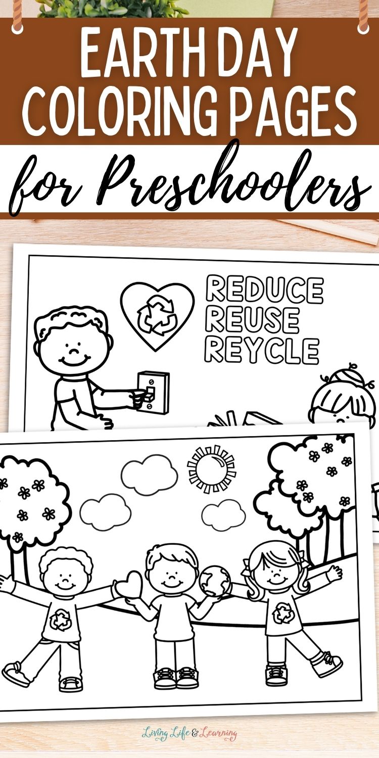 Earth Day Coloring Pages for Preschoolers: Free Printable Pack