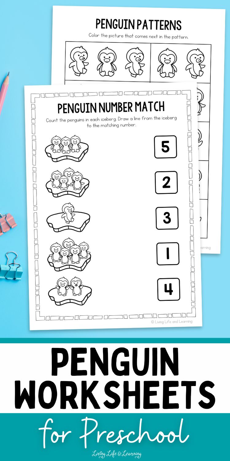 Penguin Worksheets for Preschool: Easy Learning Ideas