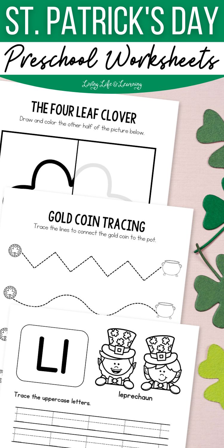 St. Patrick's Day Preschool Worksheets: Learn and Play