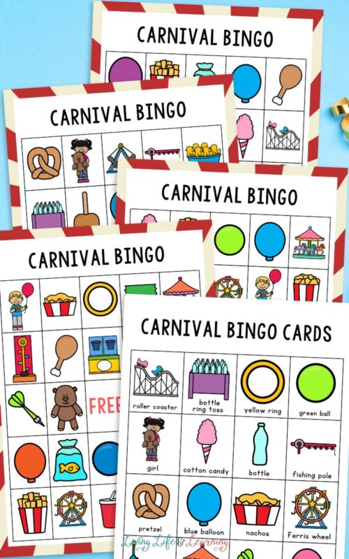 Carnival Bingo Printable and Creative Learning Ideas