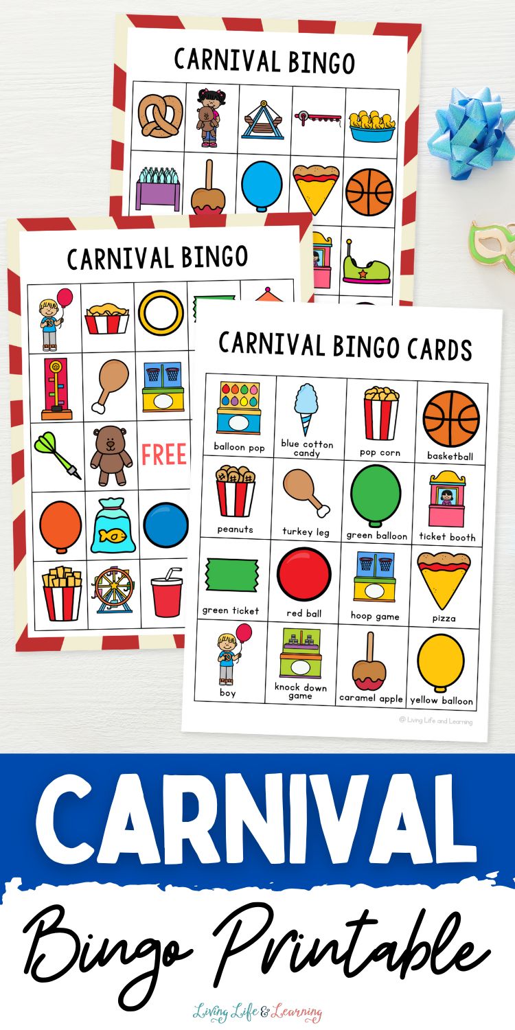 Carnival Bingo Printable and Creative Learning Ideas