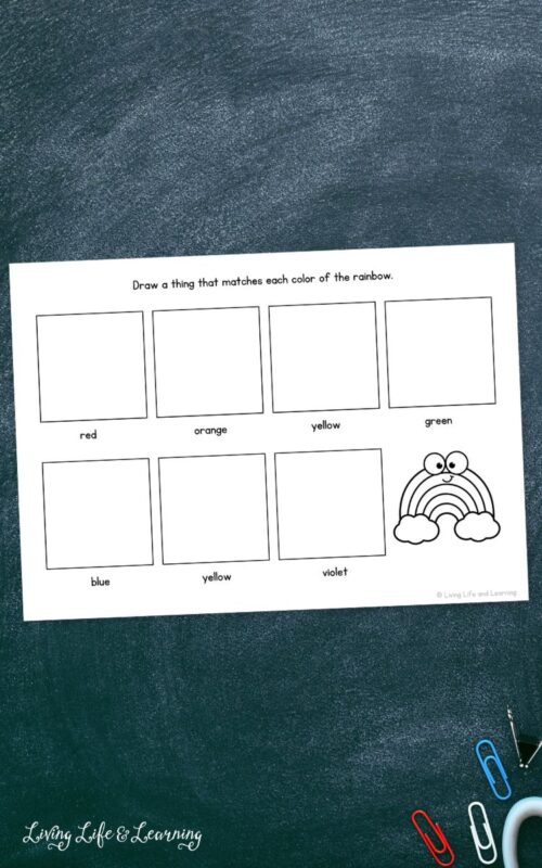 Rainbow Worksheets for Kindergarten: Printable Ideas