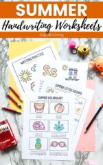 Summer Handwriting Worksheets for Fun Writing Practice
