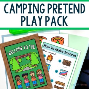 Camping Cut and Paste Worksheets for Summer Fun Learning