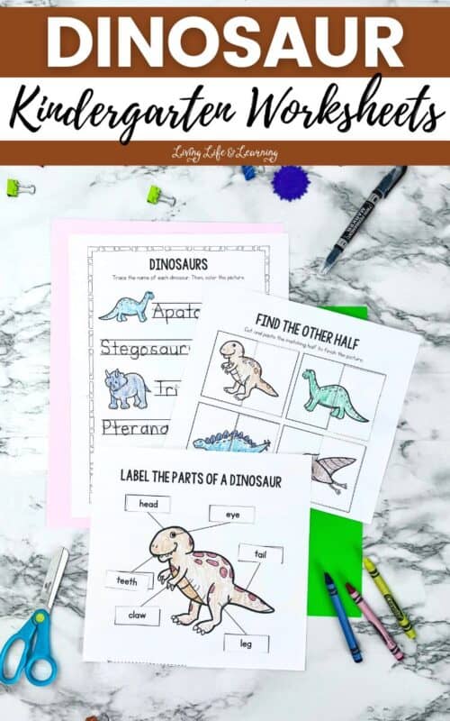 Dinosaur Kindergarten Worksheets: Fun Learning Activities