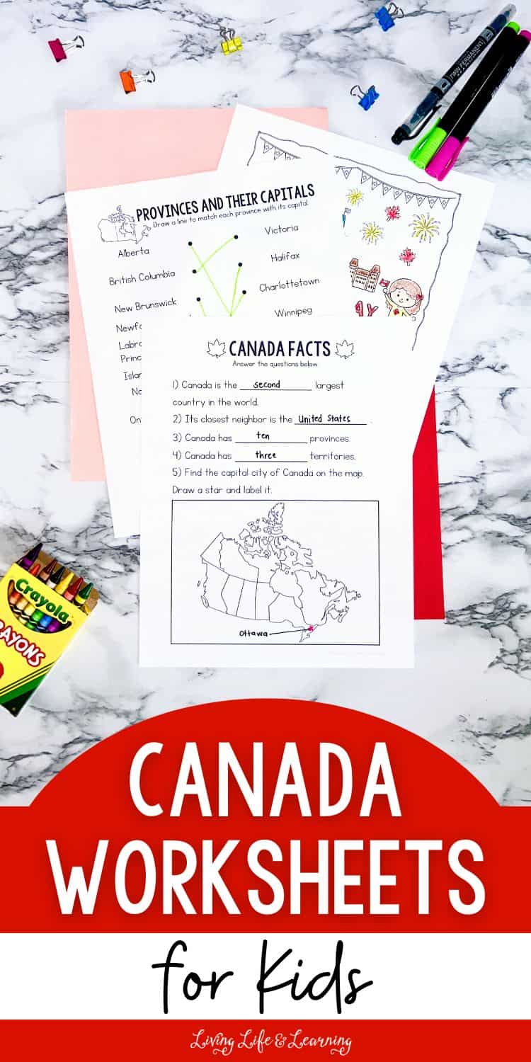 Canada Worksheets for Kids: Explore Geography and History