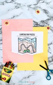 Camping Cut and Paste Worksheets for Summer Fun Learning